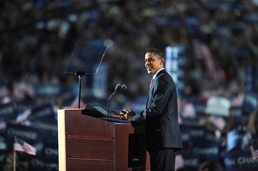 Barack Obama At The Democratic National Convention